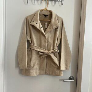 NWT Banana Republic Women's Tan Wool Coat with tie